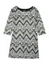 Amy Byer 100% Polyester Chevron-herringbone Gray Black Dress Size 7 - photo 1