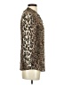 Joie 100% Viscose Animal Print Brown Long Sleeve Button-Down Shirt Size XXS - photo 4
