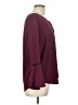 AB Studio Burgundy Long Sleeve Blouse Size L - photo 4