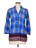 Maeve Print Blue 3/4 Sleeve Blouse Size 10 - photo 1