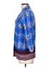 Maeve Print Blue 3/4 Sleeve Blouse Size 10 - photo 5