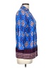 Maeve Print Blue 3/4 Sleeve Blouse Size 10 - photo 4