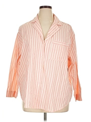 Only 3/4 Sleeve Button-Down Shirt (view 1)