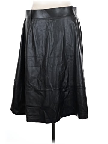 City Chic Faux Leather Skirt (view 2)
