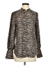 Joie 100% Polyester Animal Print Brown Long Sleeve Blouse Size XS - photo 1
