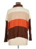 Jason Maxwell 100% Acrylic Color Block Brown Turtleneck Sweater Size XL - photo 2