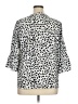 Kancystore Animal Print Silver 3/4 Sleeve Blouse Size XL - photo 2