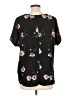 Tua 100% Polyester Black Short Sleeve Blouse Size XL - photo 2