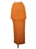 Unbranded Solid Orange Casual Skirt Size 00 (estimated) - photo 1