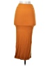 Unbranded Solid Orange Casual Skirt Size 00 (estimated) - photo 2