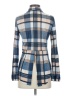 Assorted Brands 100% Polyester Plaid Blue Long Sleeve Blouse Size S - photo 2