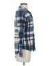 Assorted Brands 100% Polyester Plaid Blue Long Sleeve Blouse Size S - photo 4