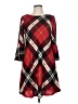JH Plaid Red Casual Dress Size M - photo 1