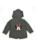 Zara 100% Polyester Solid Gray Coat Size 3 - 4 - photo 2