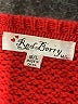 Red Berry 100% Acrylic Solid Red Pullover Sweater Size Med - Lg - photo 7
