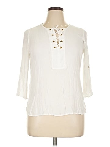 Signature Studio 3/4 Sleeve Blouse (view 1)