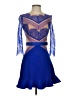 Three Floor 100% Polyamide Blue Cocktail Dress Size 4 - photo 1