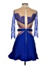 Three Floor 100% Polyamide Blue Cocktail Dress Size 4 - photo 2