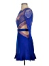 Three Floor 100% Polyamide Blue Cocktail Dress Size 4 - photo 5