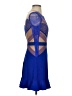 Three Floor 100% Polyamide Blue Cocktail Dress Size 4 - photo 4