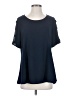 Jennie & Marlis Blue Short Sleeve Blouse Size S - photo 1