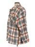 HFX Plaid Gray 3/4 Sleeve Button-Down Shirt Size L - photo 5