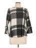 Riah Fashion Plaid Gray Pullover Sweater Size L - photo 1