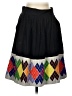 Floreat Argyle Black Casual Skirt Size 2 - photo 1