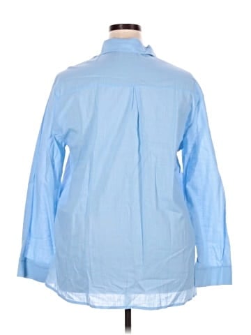 Unbranded 3/4 Sleeve Button-Down Shirt (view 2)