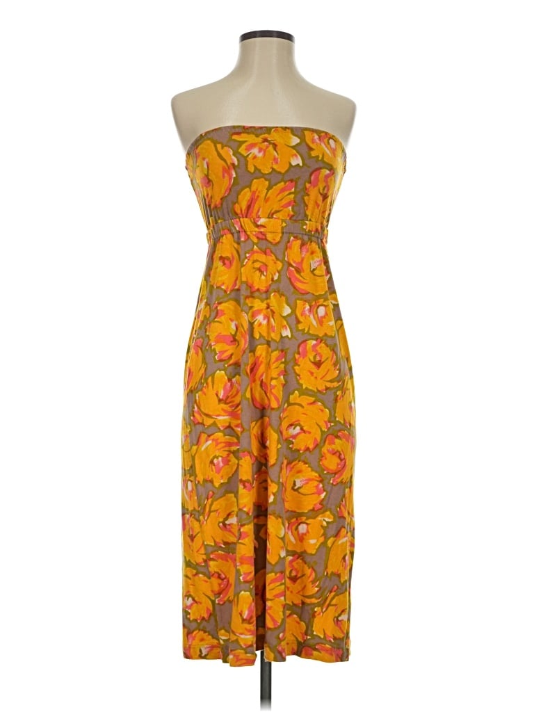 Pre-owned Nicole Miller Studio Cocktail Dress In Orange