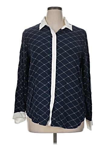 Liz Claiborne Long Sleeve Button-Down Shirt (view 1)