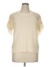 Shein Curve 100% Polyester Ivory Pullover Sweater Size 0X - photo 1