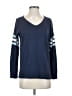 Pink Rose Blue Pullover Sweater Size S - photo 1