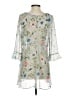 Jessica Simpson 100% Polyester Gray 3/4 Sleeve Blouse Size S - photo 2
