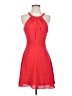 Express 100% Polyester Solid Red Cocktail Dress Size 2 - photo 1