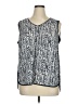 dalia Silver Sleeveless Blouse Size 1X - photo 1