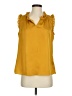Catherine Malandrino Yellow Sleeveless Blouse Size S - photo 1