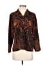 Unbranded Animal Print Brown 3/4 Sleeve Blouse Size XL (estimated) - photo 1