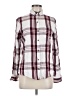 SO Plaid Burgundy Long Sleeve Button-Down Shirt Size M - photo 1