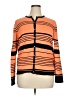 Liz Baker Stripes Orange Cardigan Size XL - photo 1