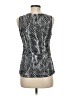 Chico's 100% Polyester Silver Tank Top Size Med (1) - photo 2