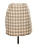 She + Sky Checkered-gingham Tan Formal Skirt Size S - photo 1