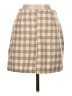 She + Sky Checkered-gingham Tan Formal Skirt Size S - photo 2