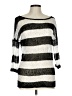 Absolutely Creative Worldwide Stripes Silver Pullover Sweater Size L - photo 1