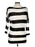 Absolutely Creative Worldwide Stripes Silver Pullover Sweater Size L - photo 2