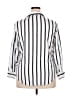 Emily Daniels Stripes White 3/4 Sleeve Button-Down Shirt Size 2X - photo 2