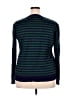 W. by Wantable Stripes Teal Pullover Sweater Size 2X - photo 2