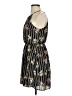 Lush 100% Polyester Floral Black Casual Dress Size S - photo 5