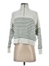 MNG Stripes White Turtleneck Sweater Size XS - photo 1