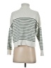 MNG Stripes White Turtleneck Sweater Size XS - photo 2